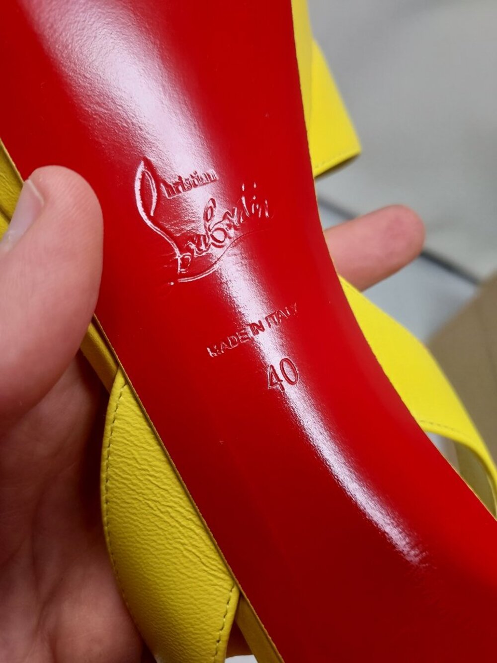 Christian Louboutin Yellow Strappy Supramariza Platform Sandal - Picture 4 of 11